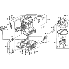 Crankcase Set for Honda GX35N