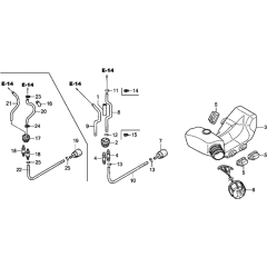 Fuel Tank-2 for Honda GX35NT