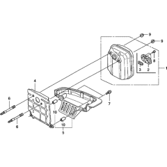Muffler Assembly for Honda GX35T