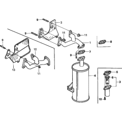 Muffler Assembly for Honda GX360K1