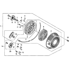 Recoil Starter for Honda GX390H1