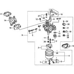 Carburetor Assembly for GX390H1