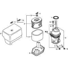 Air Filter for Honda GX390H1