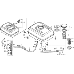 Fuel Tank Assembly for Honda GX390K1