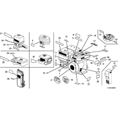 Label for Honda GX390T2