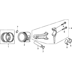 Piston Assembly for Honda GX390T2