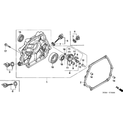 Crankcase Cover for Honda GX390U1