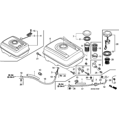 Fuel Tank Assembly for Honda GX390U1