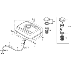 Fuel Tube Assembly for Honda GX390UT1