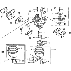 Carburettor Assembly for GXH50