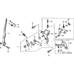 Honda GXH50 Control Assembly
