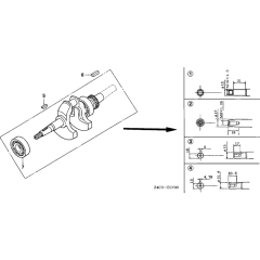Crankshaft Assembly Honda GXH50U