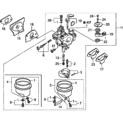 Carburettor Assembly for GXH50U