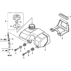 Fuel Tank Assembly for GXH50U
