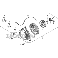 Recoil Starter for Honda GXH50UT