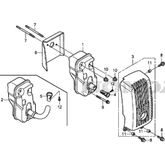 Muffler Assembly for Honda GXH50UT