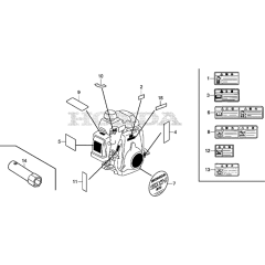 Label Tool Assembly for Honda