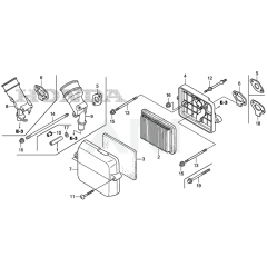 Air Cleaner for Honda GXR120UT