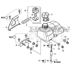 Fuel Tank for Honda GXR120UT