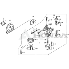 Carburettor Assembly for Honda