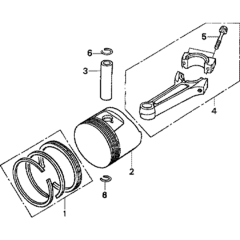 Piston Assembly for Honda GXV340T2