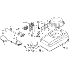 Fan Cover & Ignition Coil