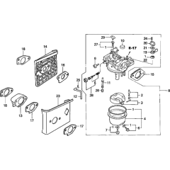 Carburetor for Honda GXV390