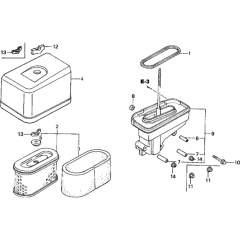 Air Cleaner for Honda GXV390