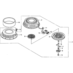 Recoil Starter for Honda GXV390K1