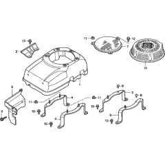 Fan Cover for Honda GXV390K1