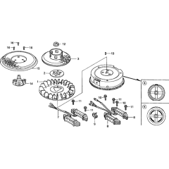 Flywheel Assembly for Honda GXV390K1