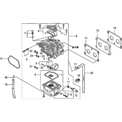 Carburettor Assembly for GXV530U