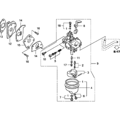 Carburettor Assembly for GXV57U