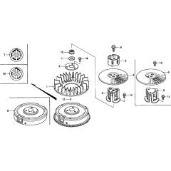 Flywheel Assembly for GXV610