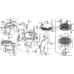 Fan Cover for Honda GXV630RH