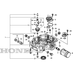 Oil Pan Assembly for Honda GXV630RH