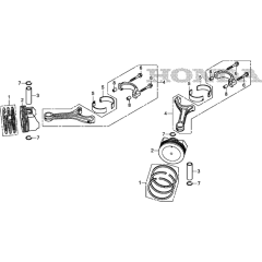 Piston Assembly for Honda GXV630RH