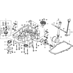 Oil Pan Assembly for Honda GXV670