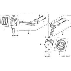 Piston & Rod Assembly for GXV670U
