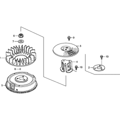 Flywheel Assembly for Honda GXV670U