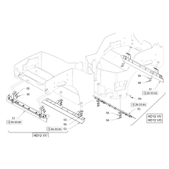 Scraper for Hamm Rollers