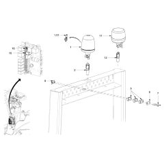 Rotary Beacon for Hamm Rollers