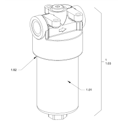 Hydraulic Oil Filter for Hamm