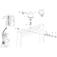 Rotary Beacon for Hamm Rollers