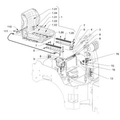 Operators Seat for Hamm Rollers