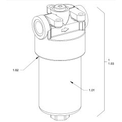 Hydraulic Oil Filter for Hamm