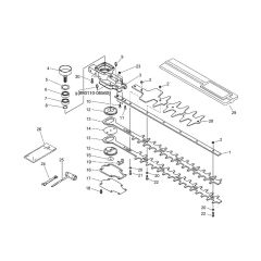 Gear Case & Tools for ECHO HC-1500