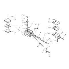 Carburettor for ECHO HC-1500