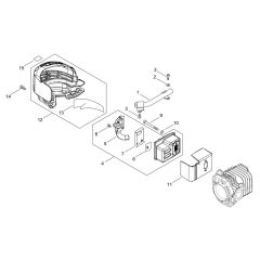 Muffler for ECHO HC-2810ESR
