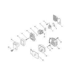 Air Cleaner & Muffler for ECHO